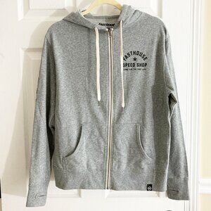 Fasthouse Gray Zip-Up Hoodie